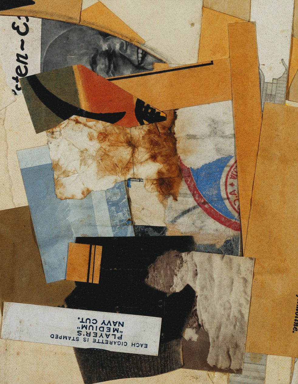 Hráči "Medium" Navy Cut, 1935 od Kurt Schwitters