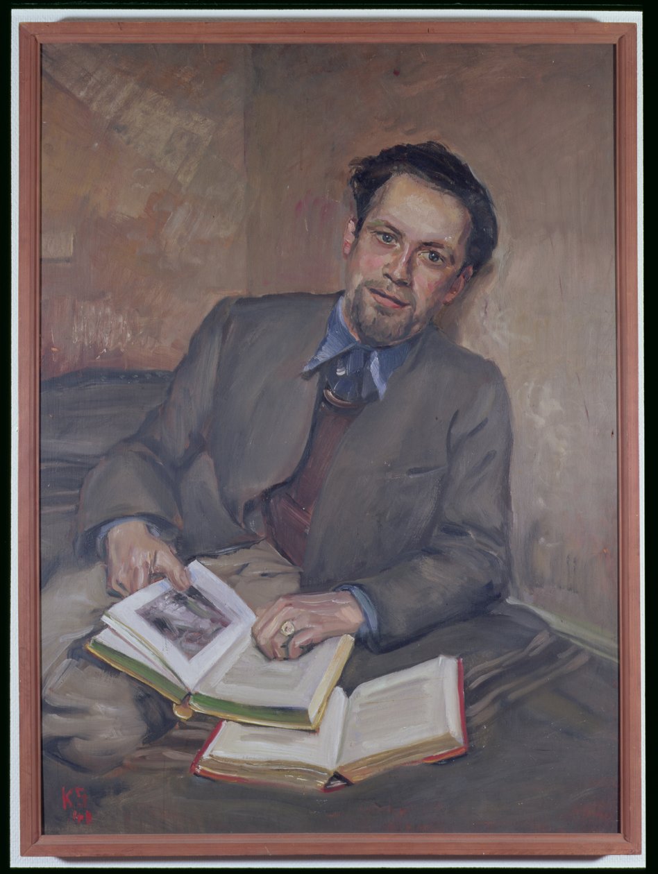 Portrét Freda Uhlmana, 1940 od Kurt Schwitters