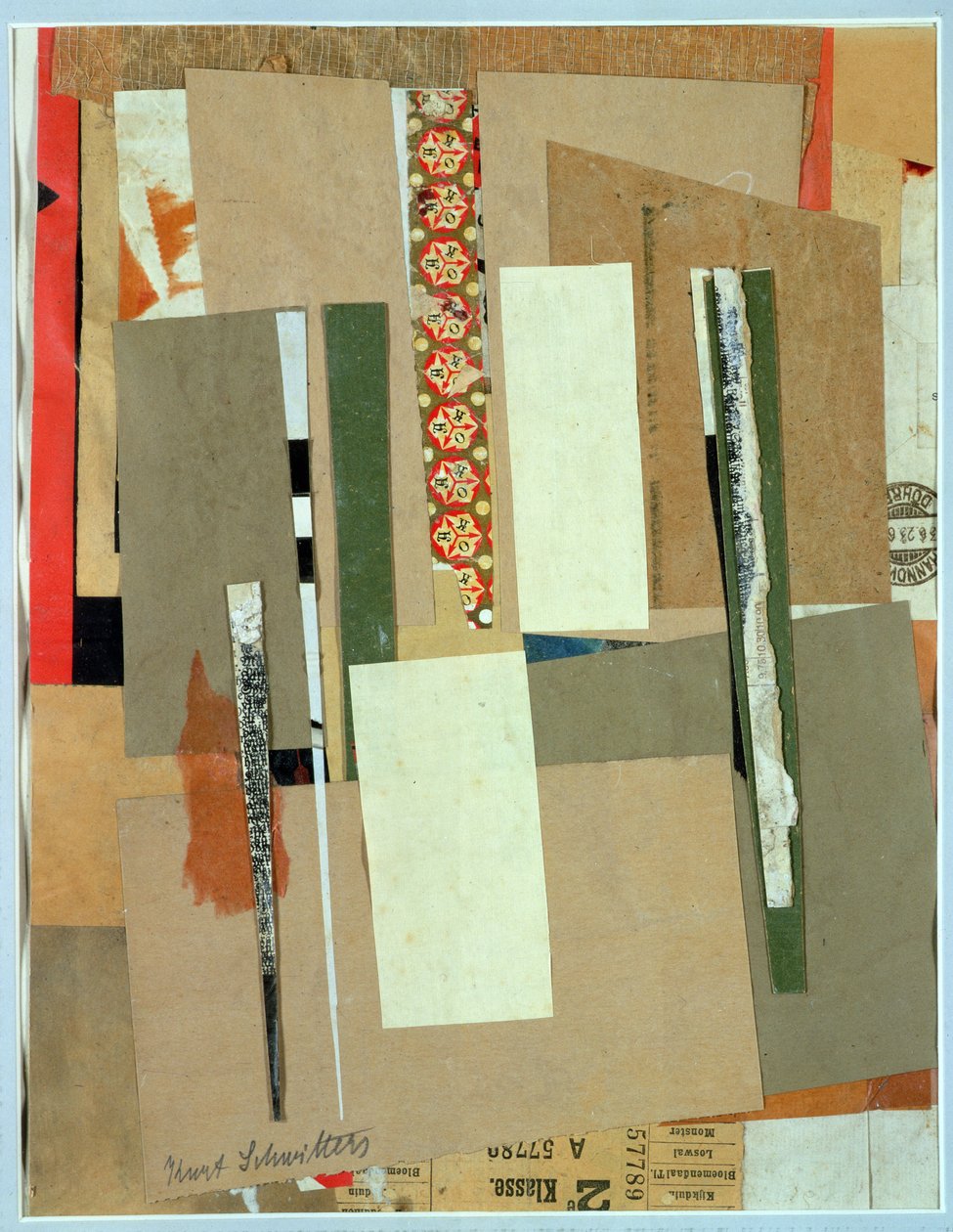 Železnice 2. třídy, 1923 od Kurt Schwitters