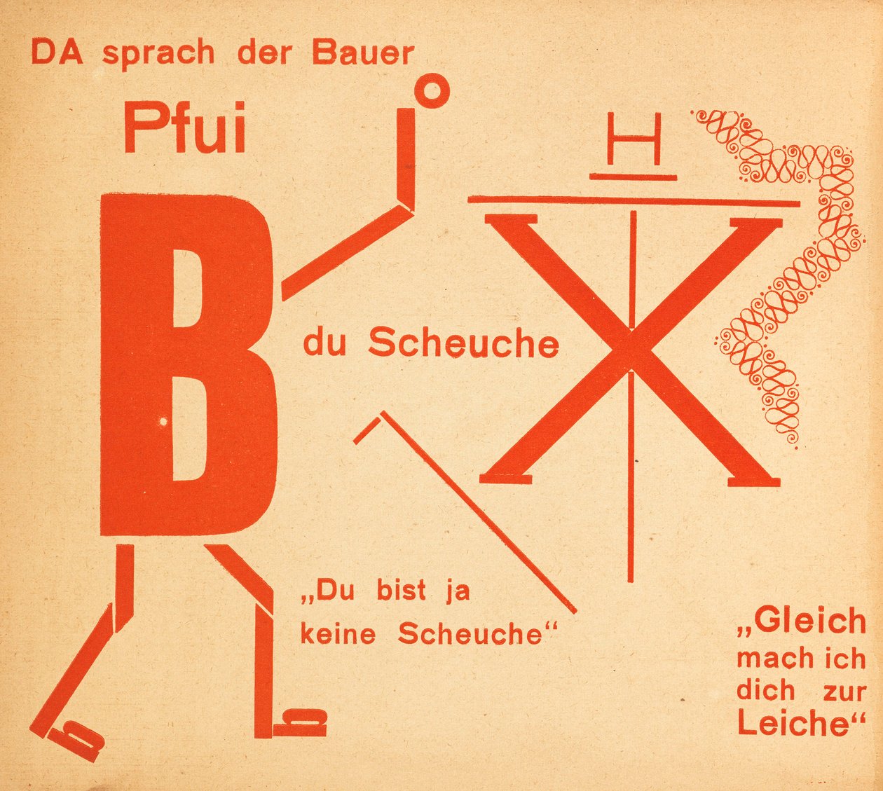 Strašák. Pohádka Strašák. Pohádky, 1925. od Kurt Schwitters