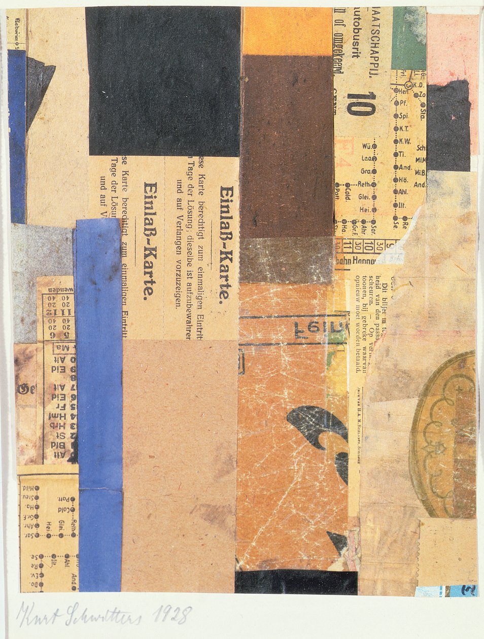 Bez názvu, 1928 od Kurt Schwitters