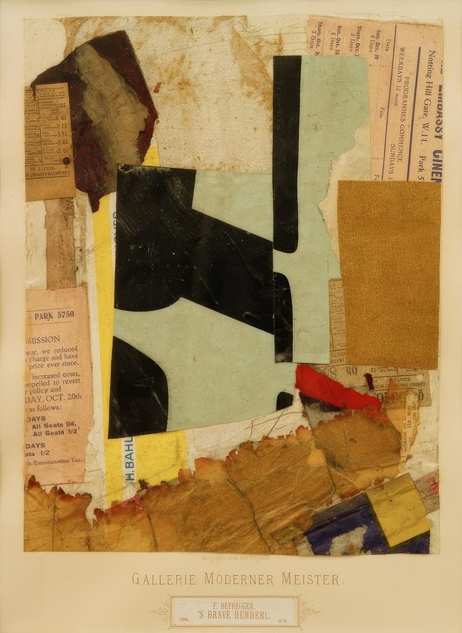 statečný Hunderl od Kurt Schwitters