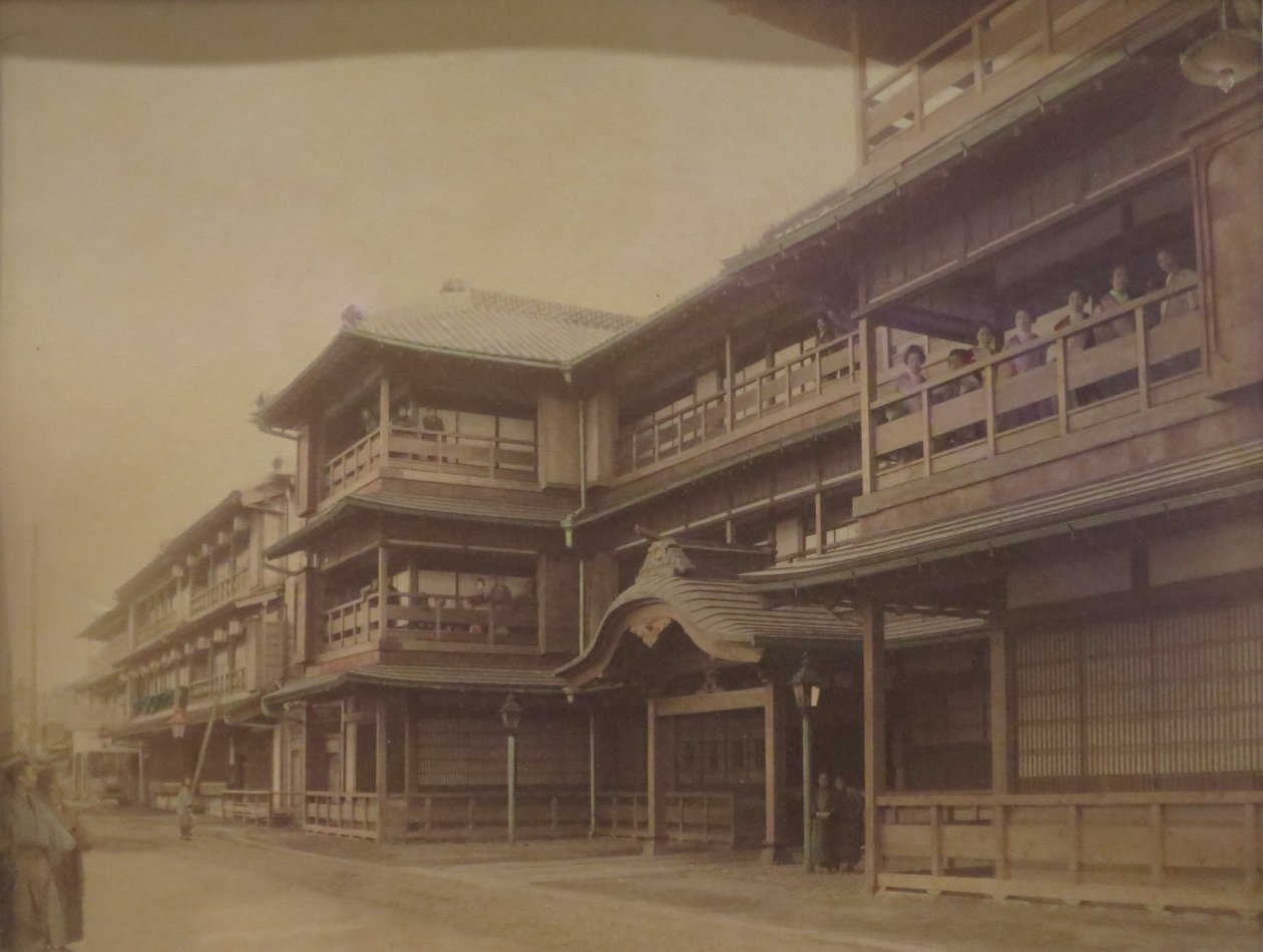 Okres Yoshiwara v Tokiu od Kusakabe Kimbei