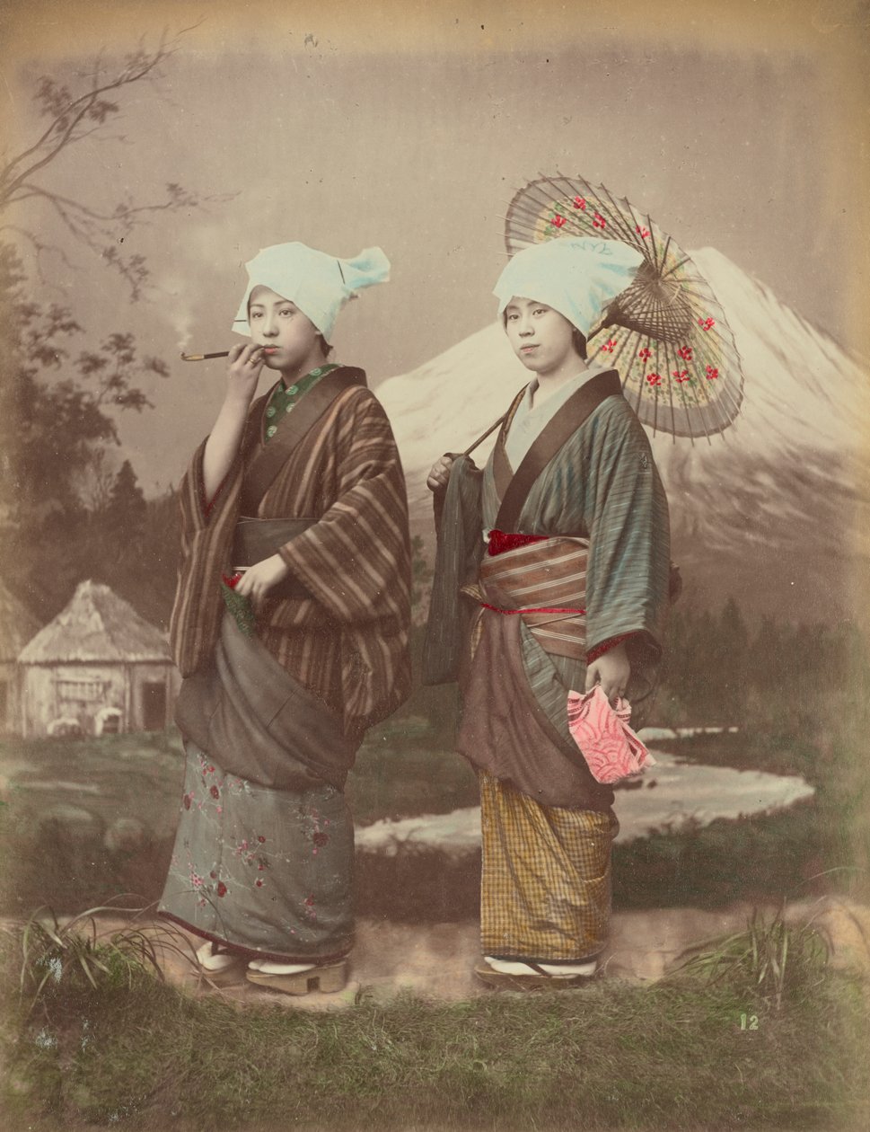 Japonští cestovatelé, kolem roku 1880 od Kusakabe Kimbei
