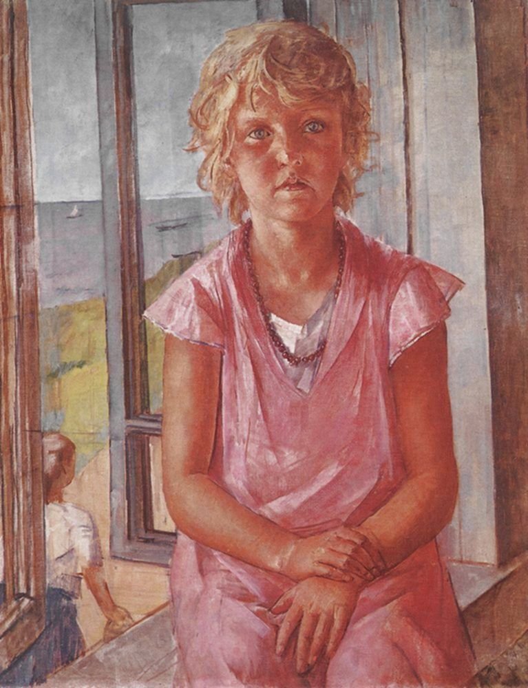 Rybářská dcera od Kuzma Petrov Vodkin