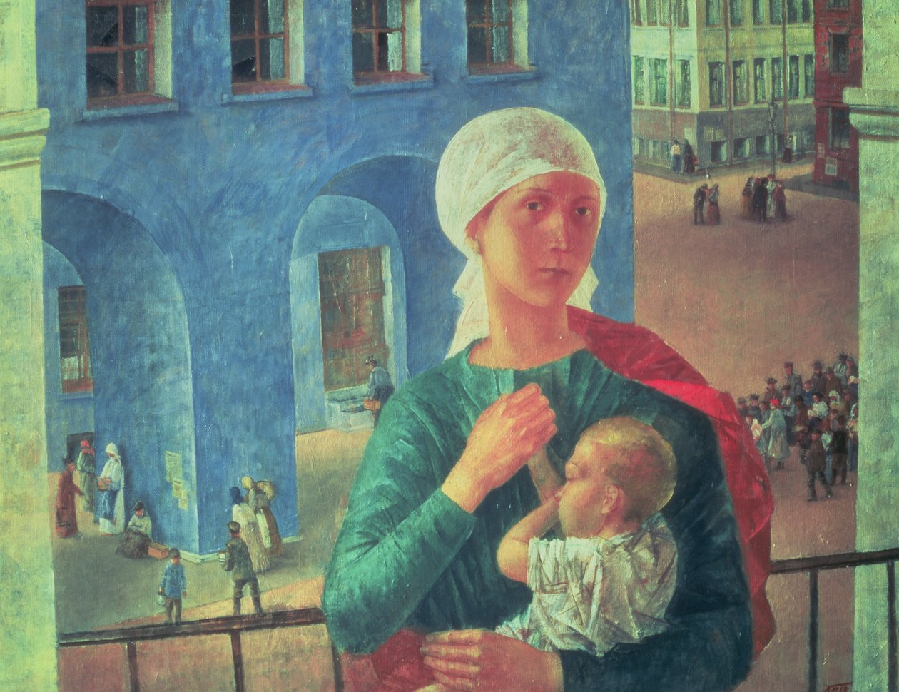 1918 v Petrohradě, 1920 od Kuzma Sergeevich Petrov Vodkin