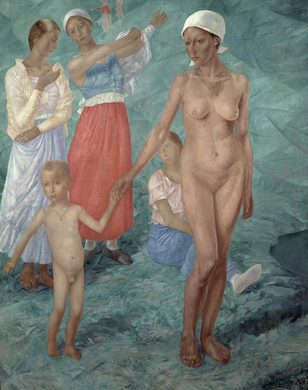Ráno, 1917 od Kuzma Sergeevich Petrov Vodkin