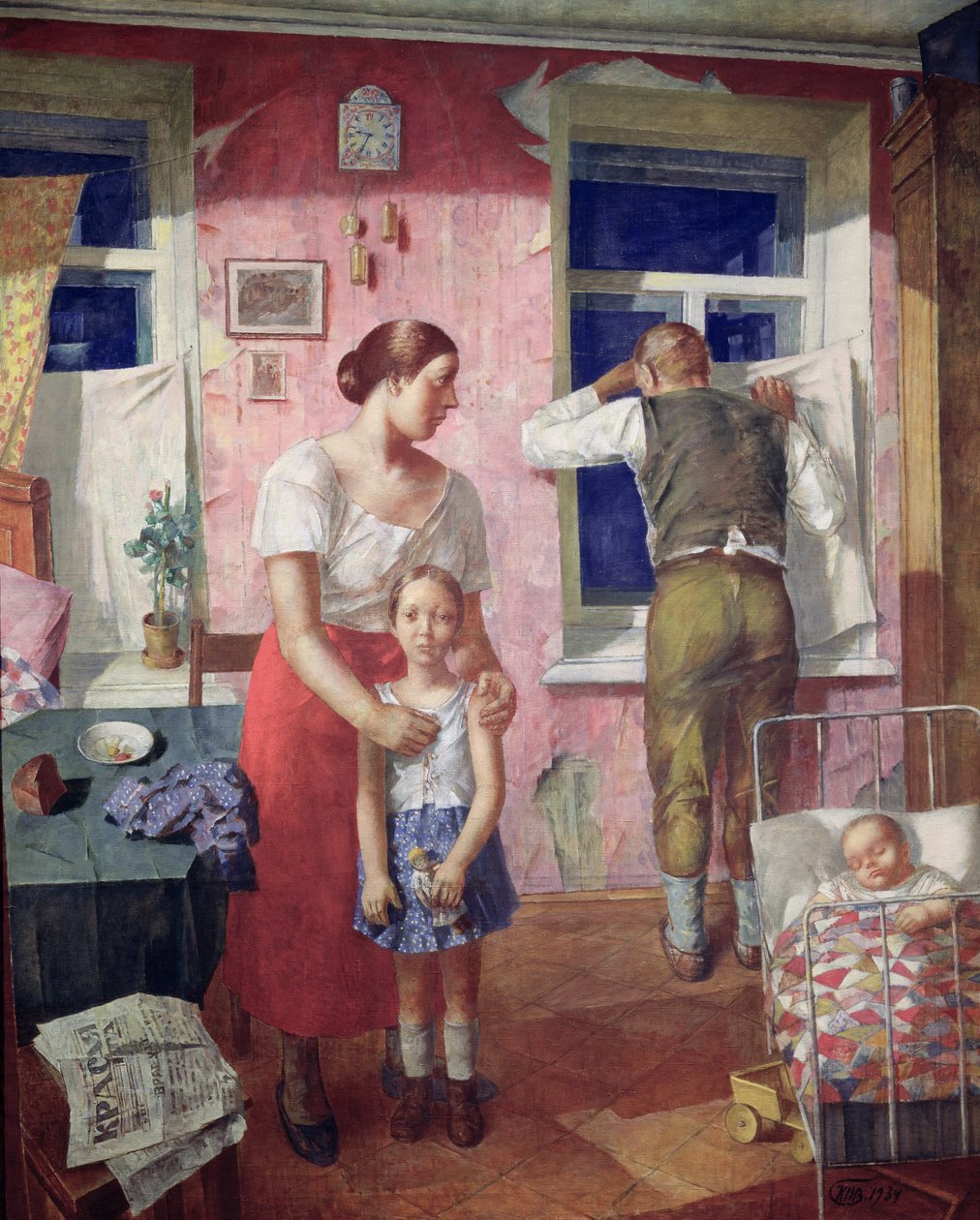 Poplach, 1934 od Kuzma Sergeevich Petrov Vodkin