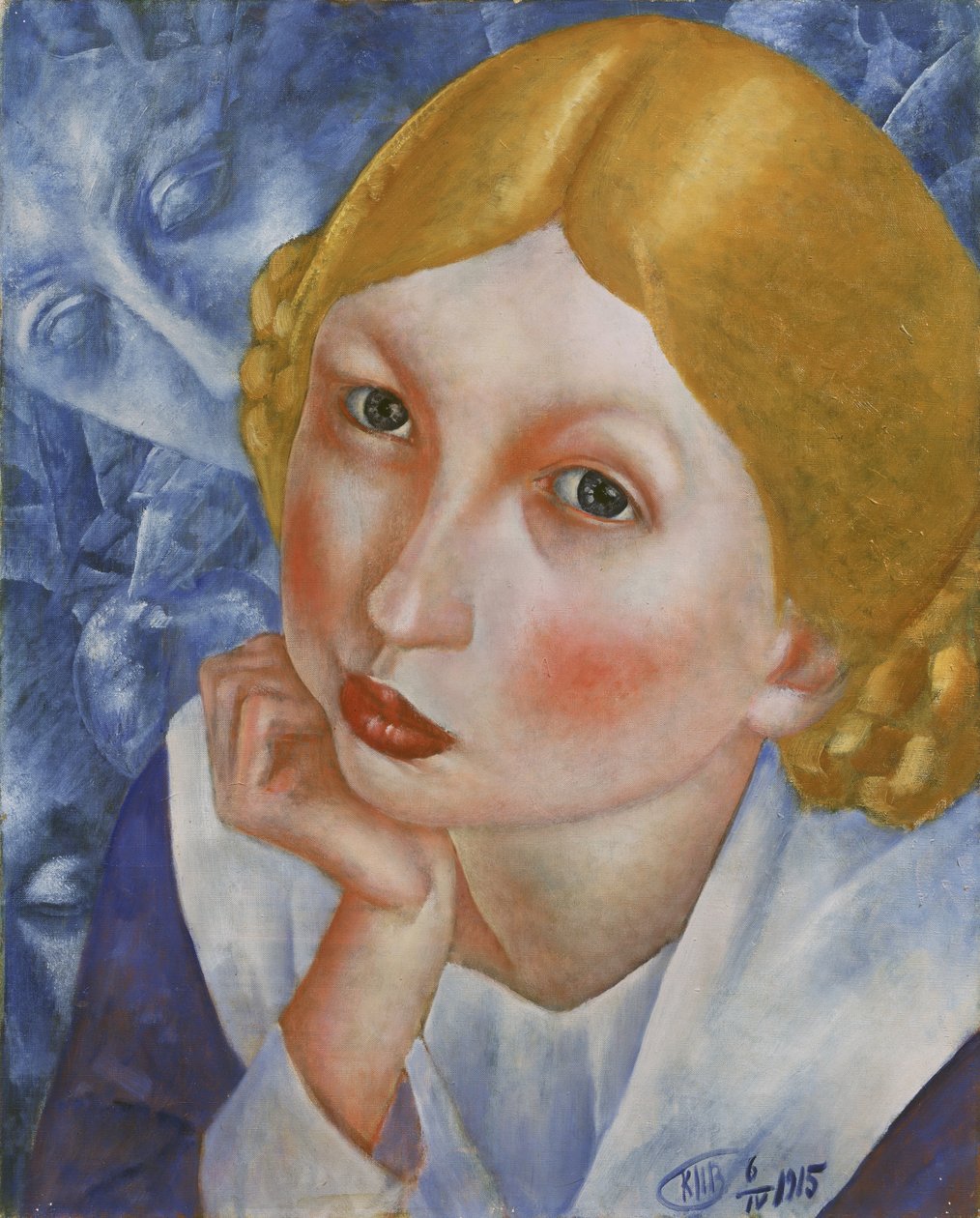 Portrét Ria, 1915 od Kuzma Sergeevich Petrov Vodkin