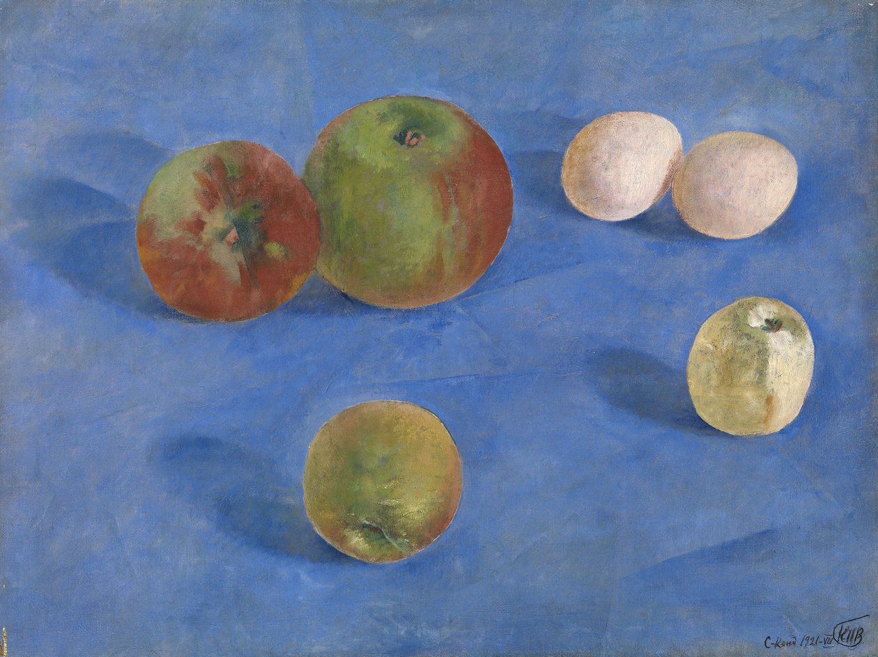 Stálý život. Jablka a vejce, 1921 od Kuzma Sergeevich Petrov Vodkin