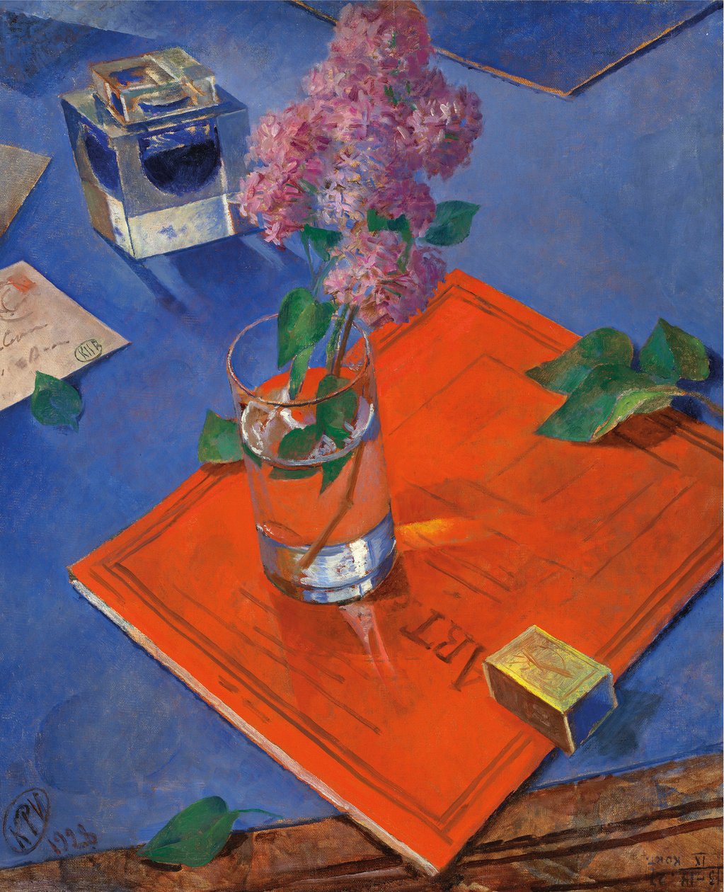 Zátiší s šeříkem, 1928. od Kuzma Sergeevich Petrov Vodkin