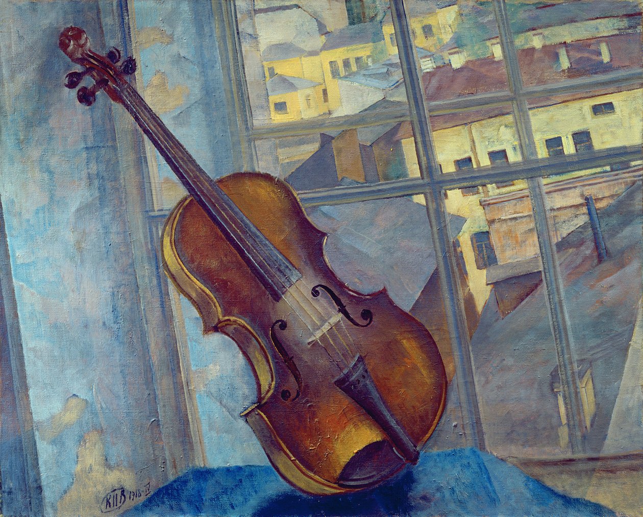 Housle, 1918 od Kuzma Sergeevich Petrov Vodkin