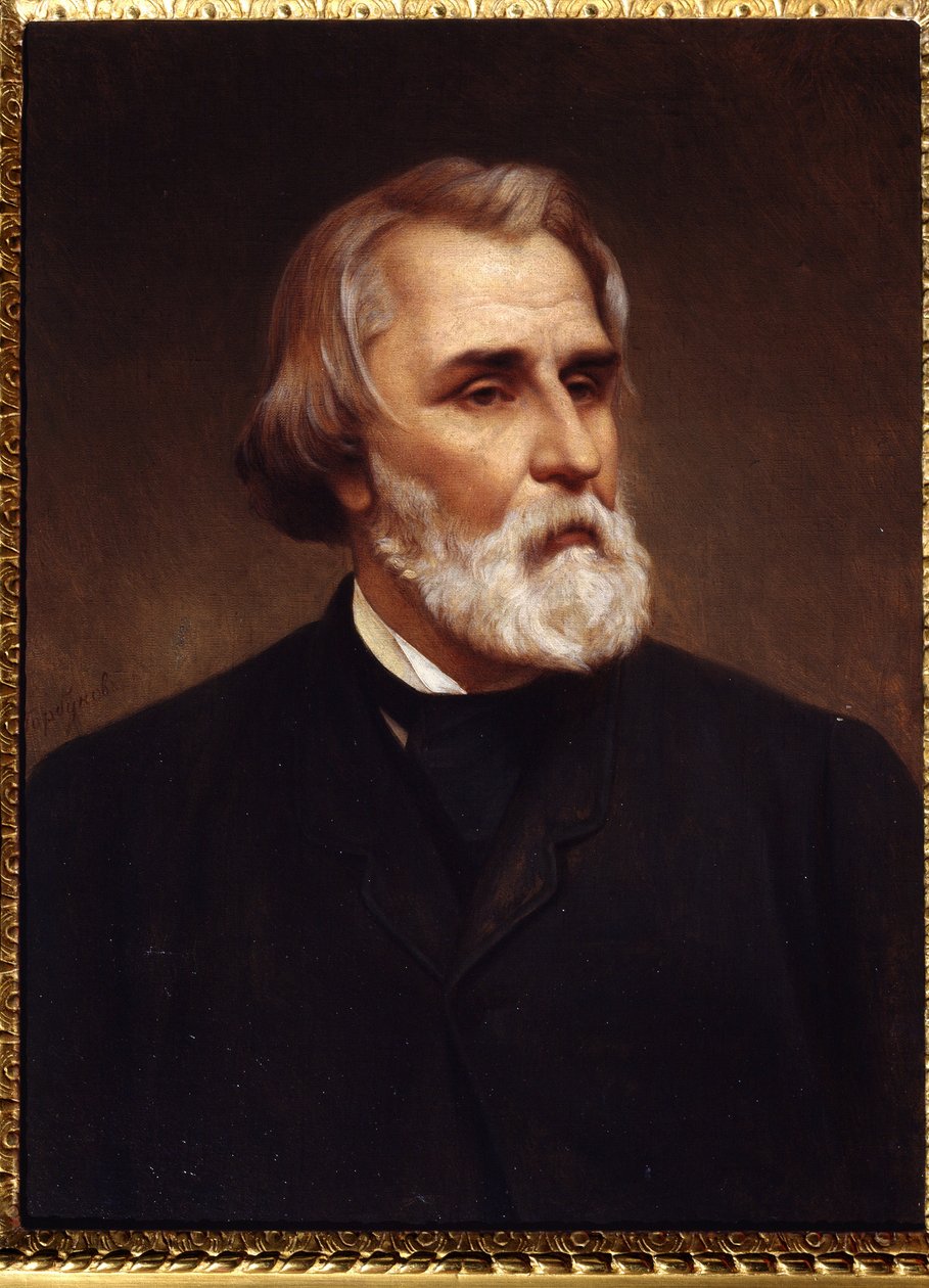 ""Portrét Ivana Sergejeviče Tourguenieva (Turgenev od Kyrill Antonovitch Gorbunov