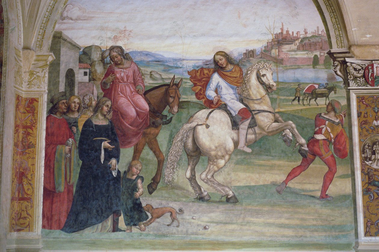 Život svatého Benedikta (detail) od L. and Sodoma, G. Signorelli