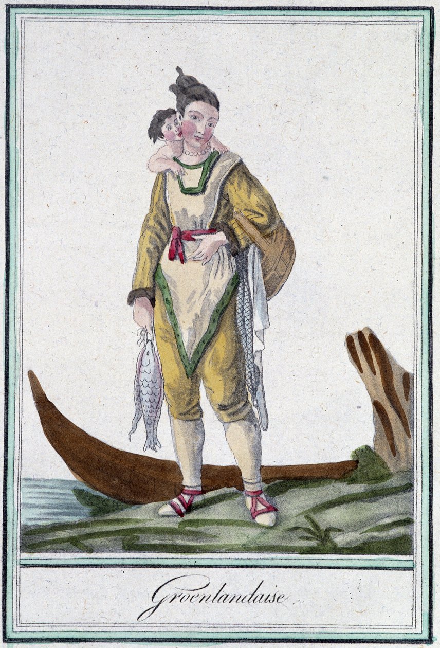 Greenlandaise - v “”Cestovní encyklopedii”” od J. Grasset Saint Sauveur, ed. Deroy, Paříž od L.F. Labrousse