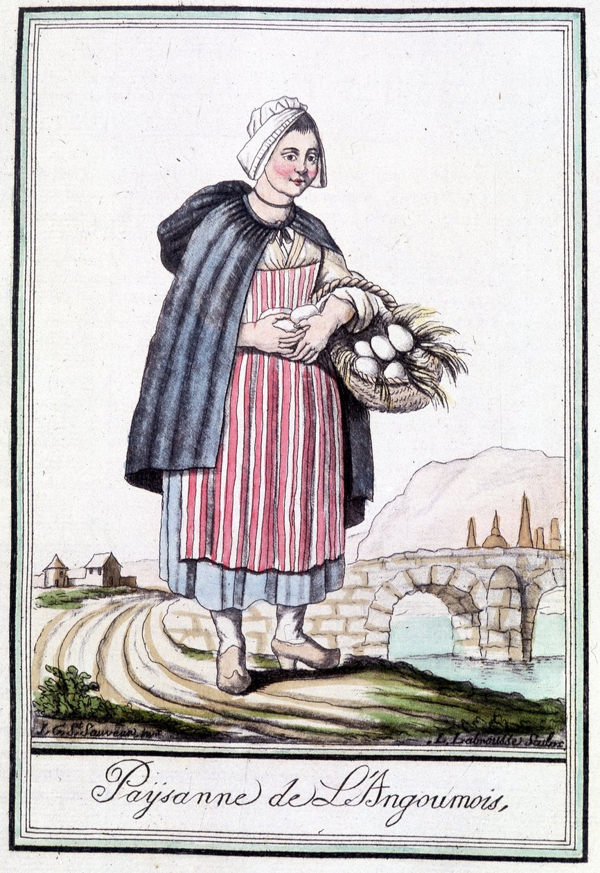 Farmář z Angoumois – v “”Encyklopedie cest”” od J. Grasset St Sauveur, Deron, Paříž od L.F. Labrousse