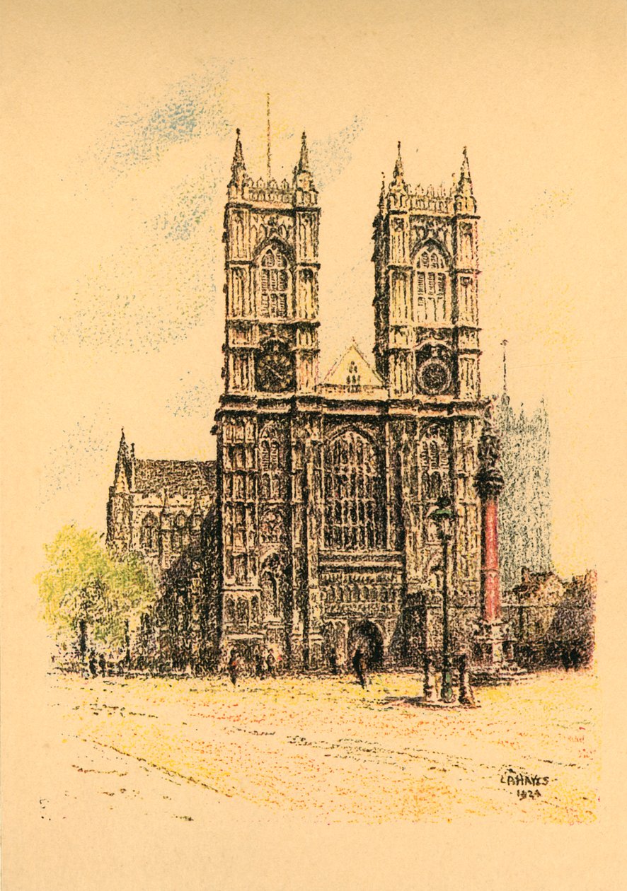 Westminsterské opatství, 1924. od L. A. Hayes