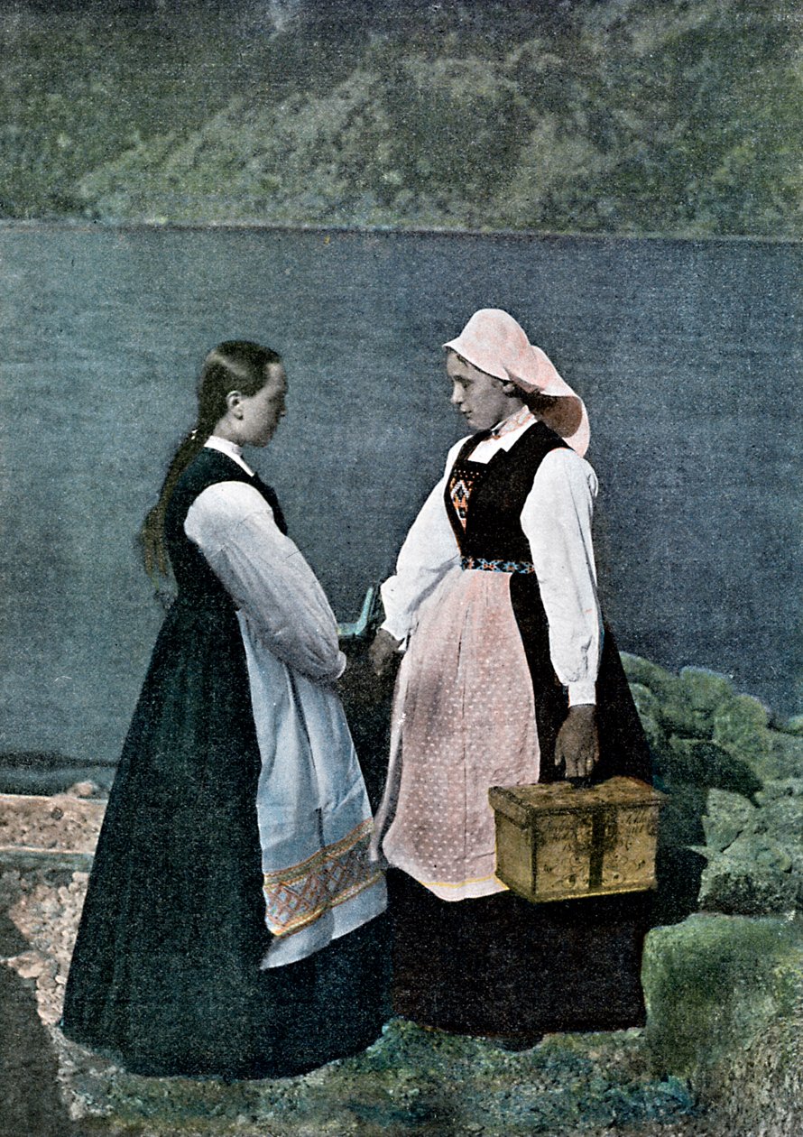 Pošťačka, Sognafjorden, Norsko, c1890 od L Boulanger