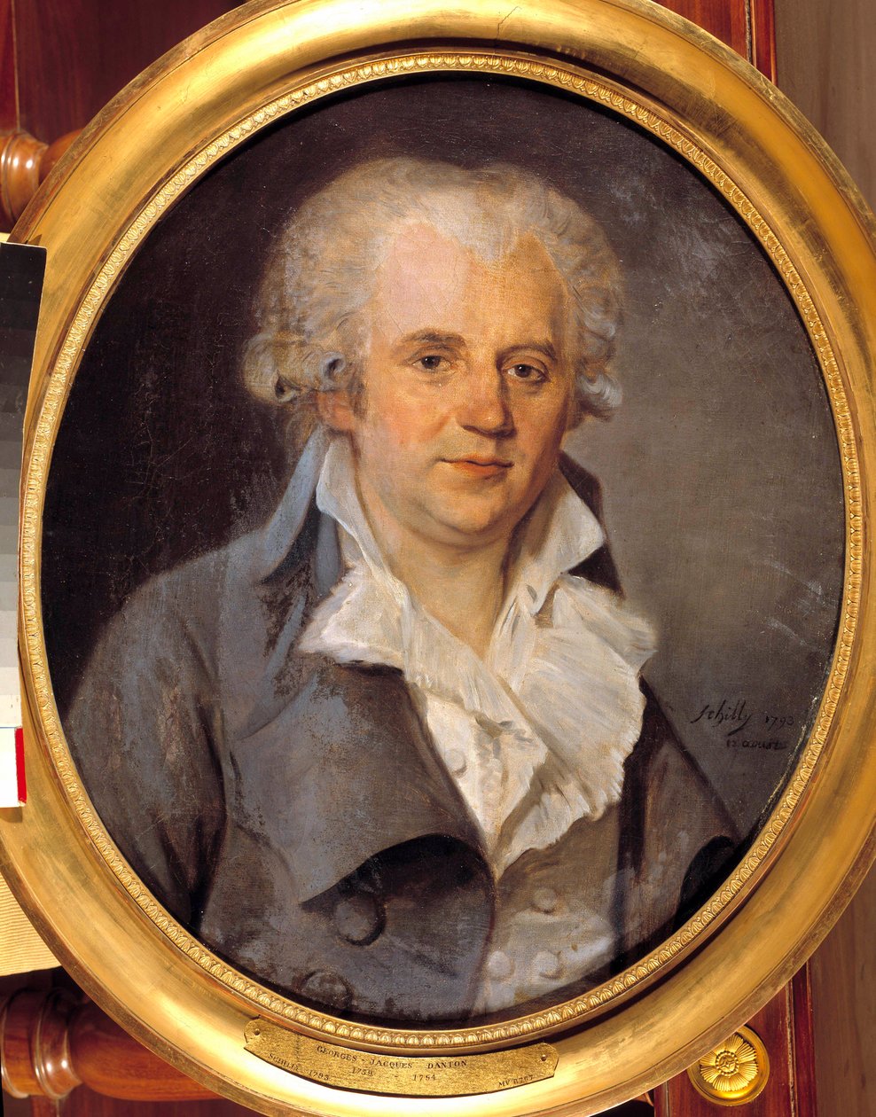 Portrét Georgese Jacquese Dantona, konvenčního právníka (1759-1794) 12. srpna od L. L. Schilly