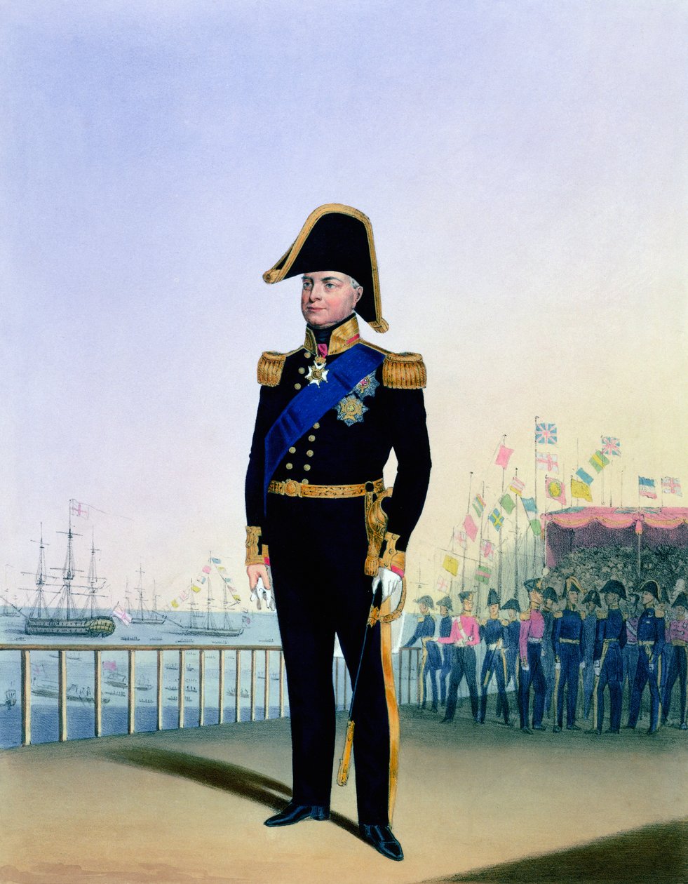 William IV, král Spojeného království, c1830-1837 od L Mansion