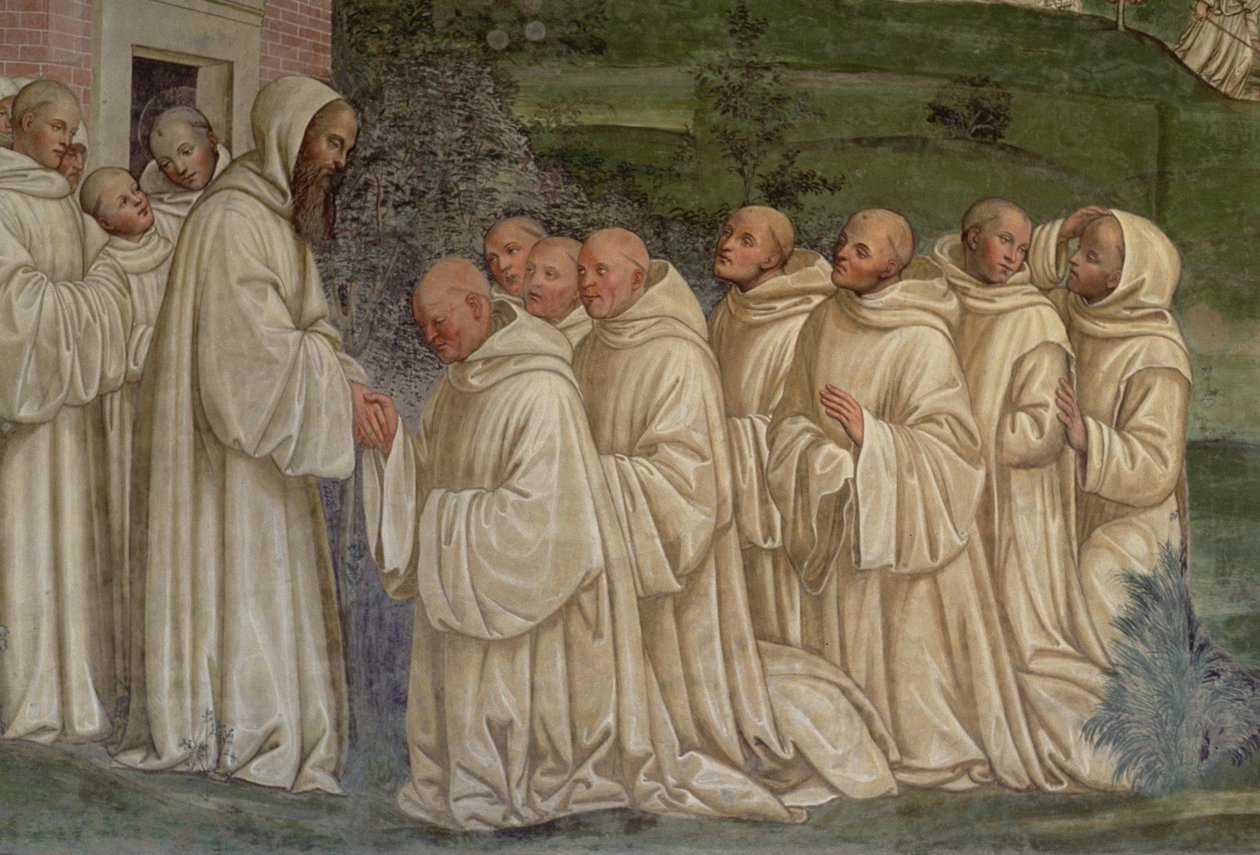 Benediktinští mniši, ze života sv. Benedikta od L. Signorelli