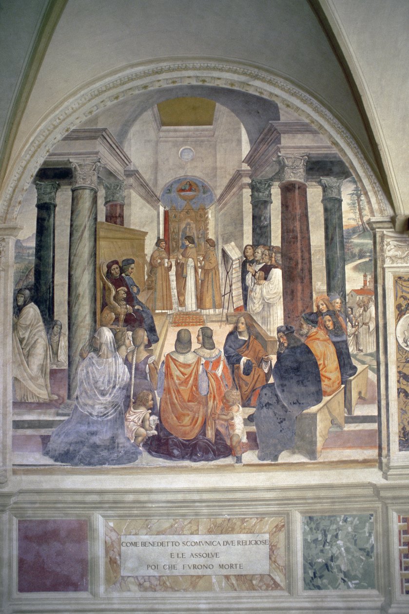 Život svatého Benedikta od L. Signorelli