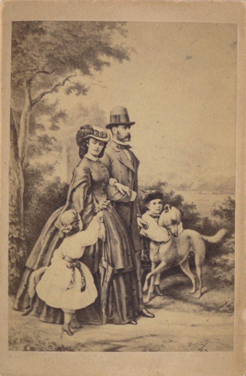 František Josef I. a Alžběta Rakouská a jejich císařská rodina (ilustrační foto) od L. T. Neumann