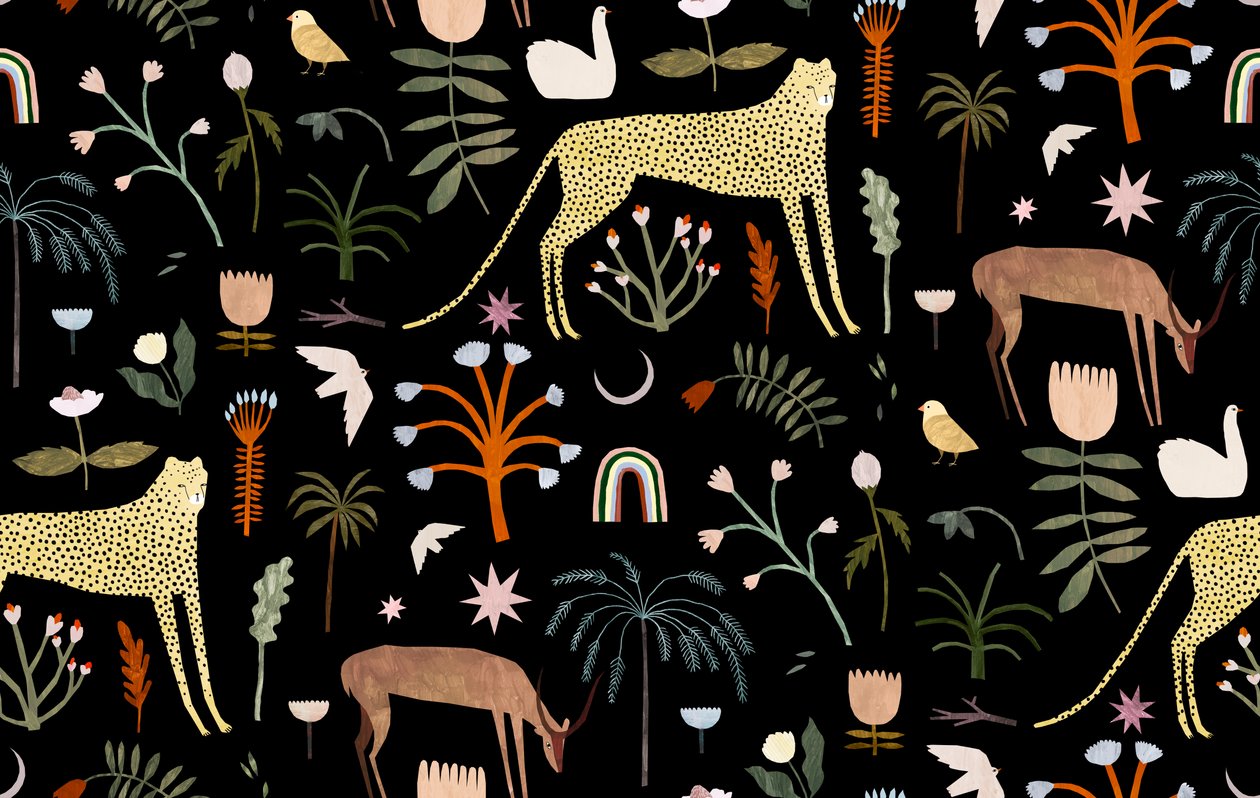 Vzor Wild Garden, 2018 od Léa Le Pivert