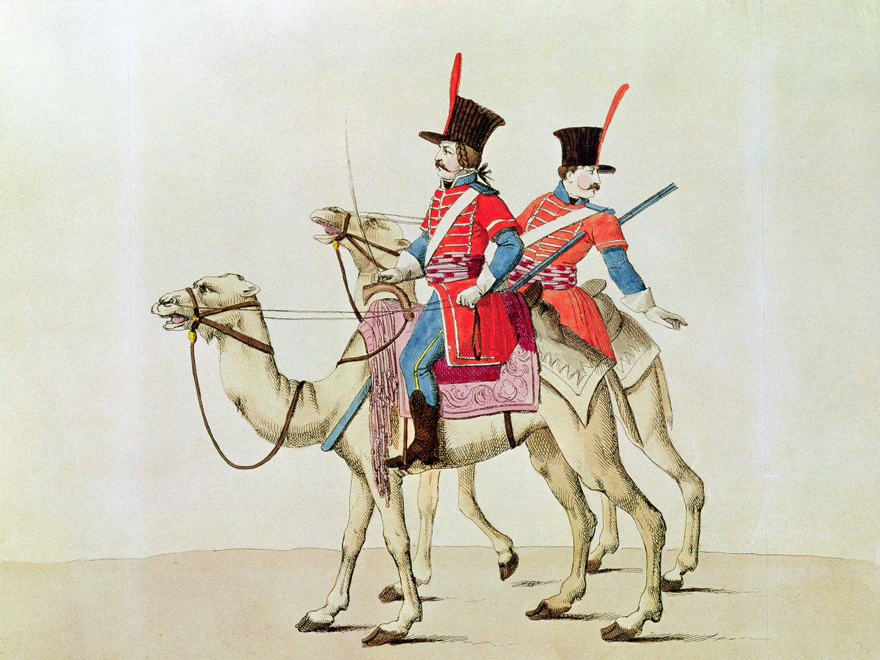 Vojáci Dromedárského pluku, 1839 od Laderer