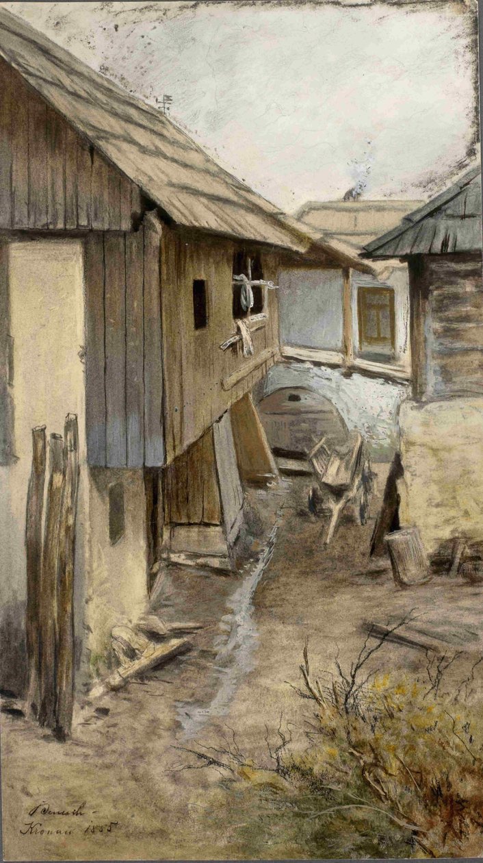 Selský dvůr Kranjska gora od Ladislav Benesch