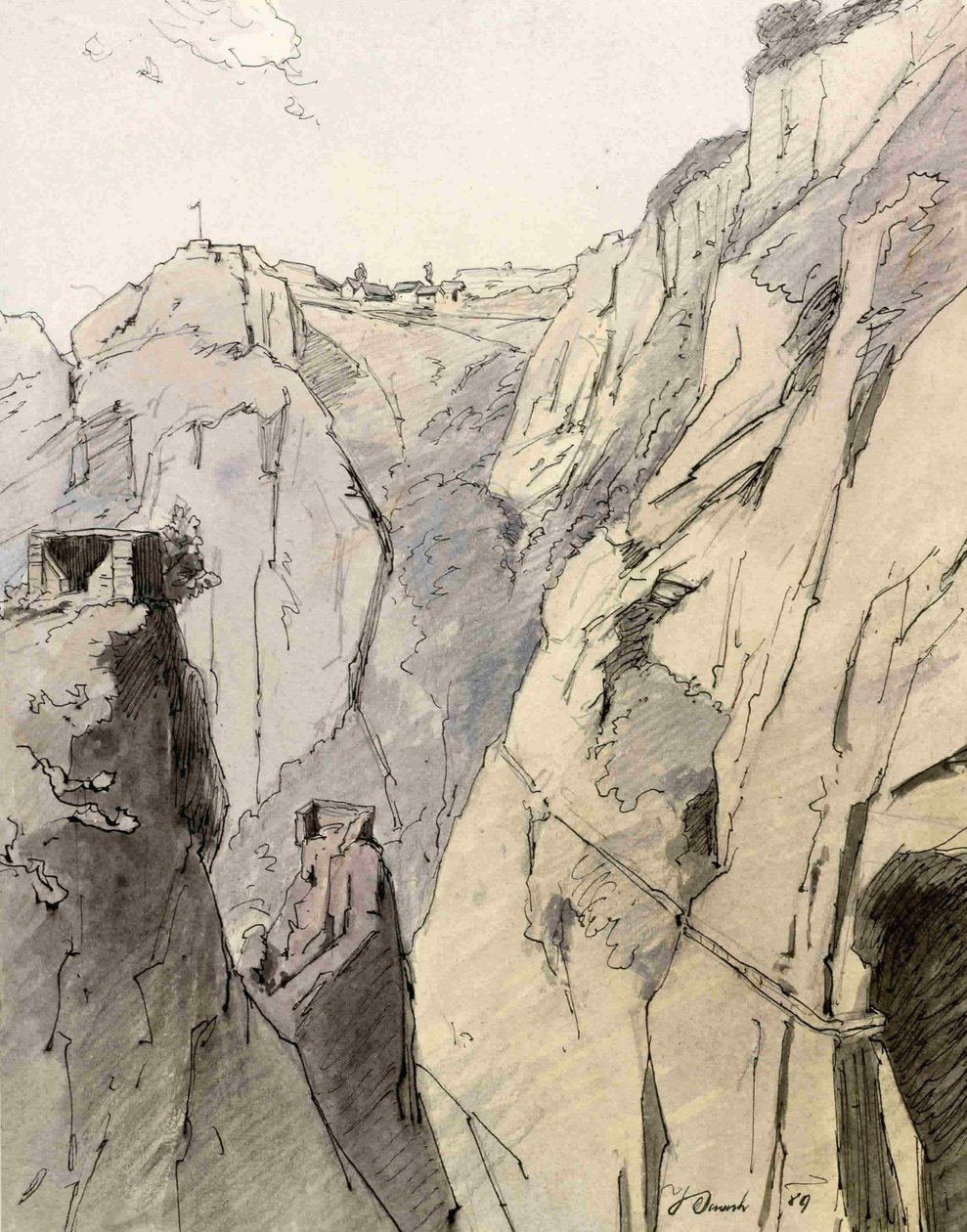 Severní stěna Velkého údolí s Bethany od Ladislav Benesch