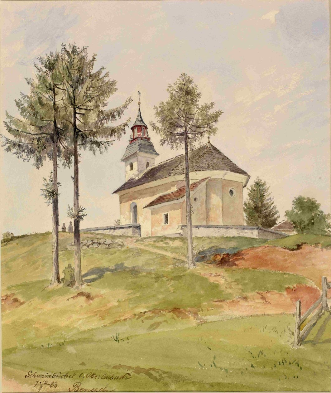 Sinja gorica-kostel sv. Joban od Ladislav Benesch
