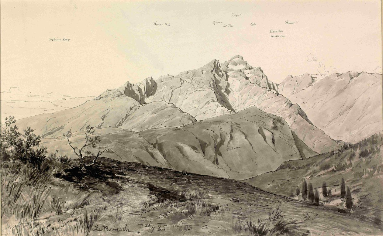 Triglav z Golicenu od Ladislav Benesch