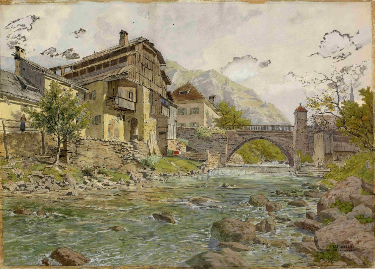 Pohled na Tržič a Tržiška Bistrica od Ladislav Benesch