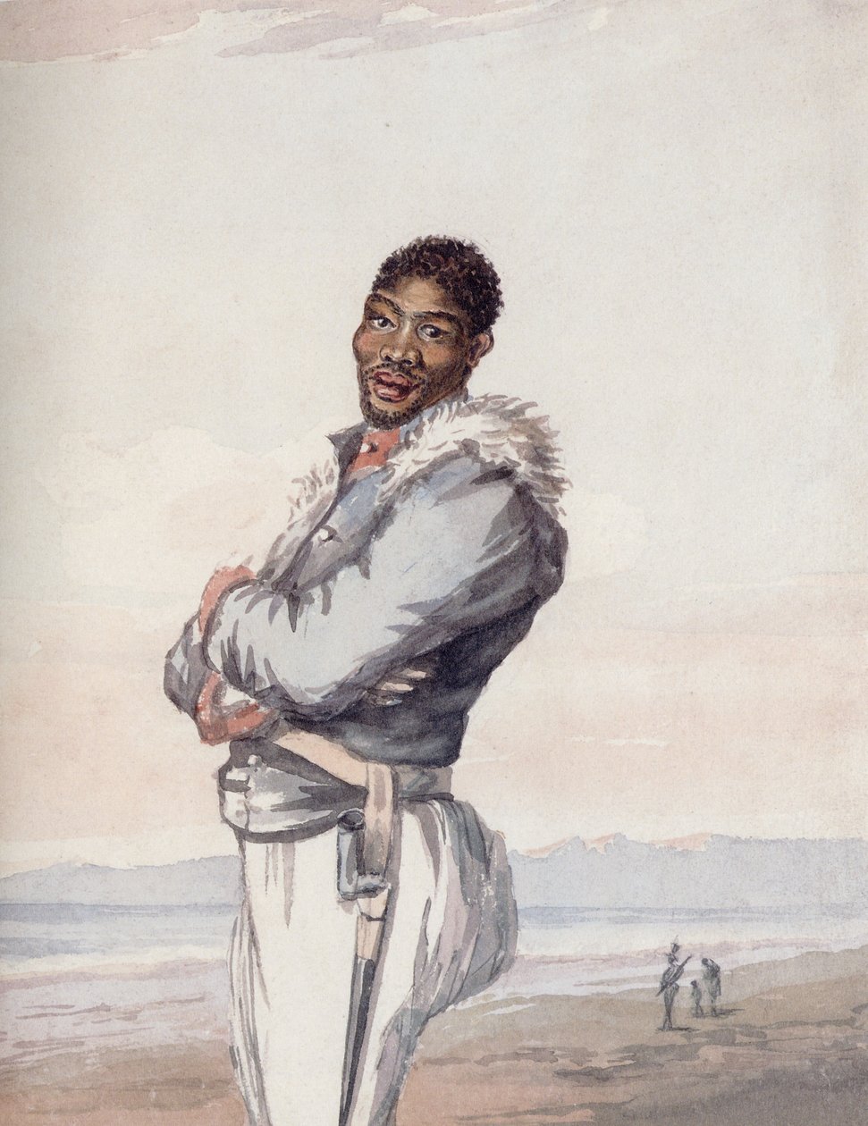 Jedná se o vojáka sboru Hottentot, vytvořeného VOC v roce 1795 od Lady Anne Barnard