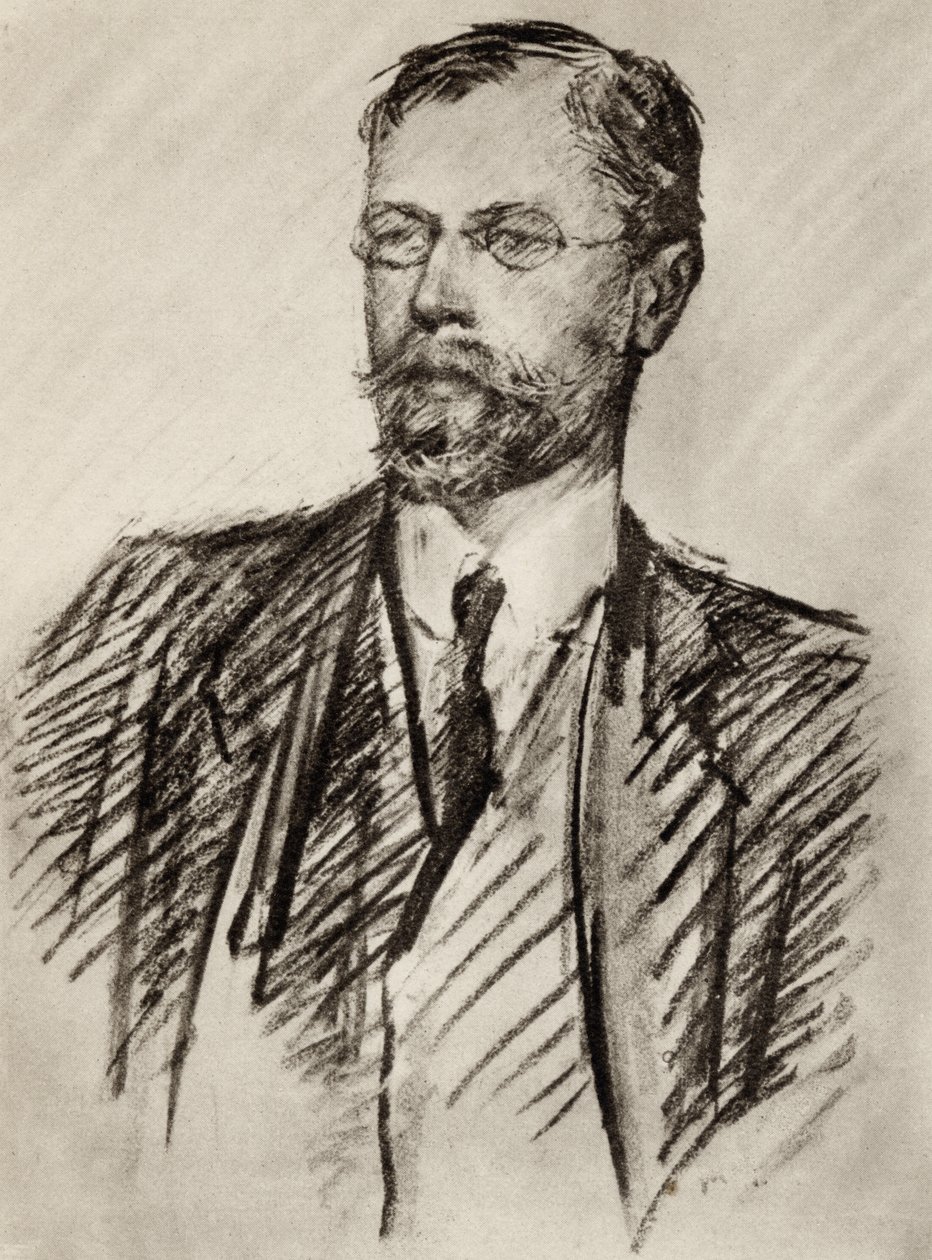 Axel Martin Fredrik Munthe, frontispis z knihy "Příběh San Michele", Axel Munthe, vydáno v roce 1932. od Lady Gleichen