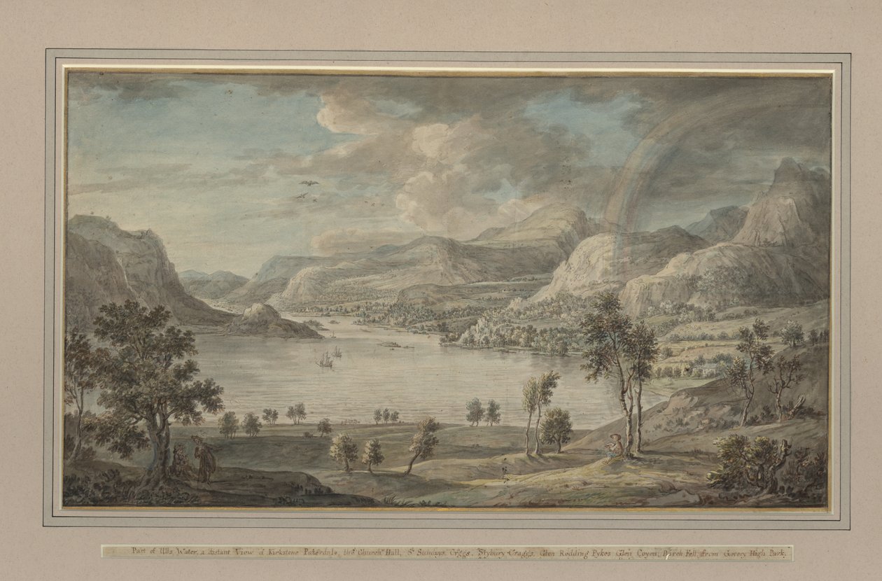Parts of Ulls Water, c.1770-80 od Lady Mary Lowther