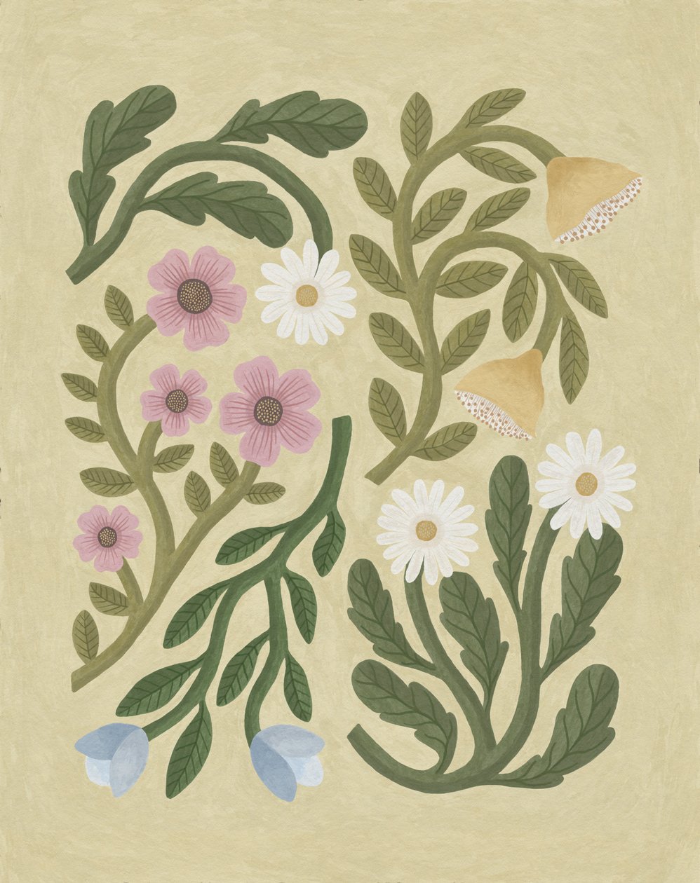 Folksy Florals, 2022 (digitální) od Lady Ann de Borja