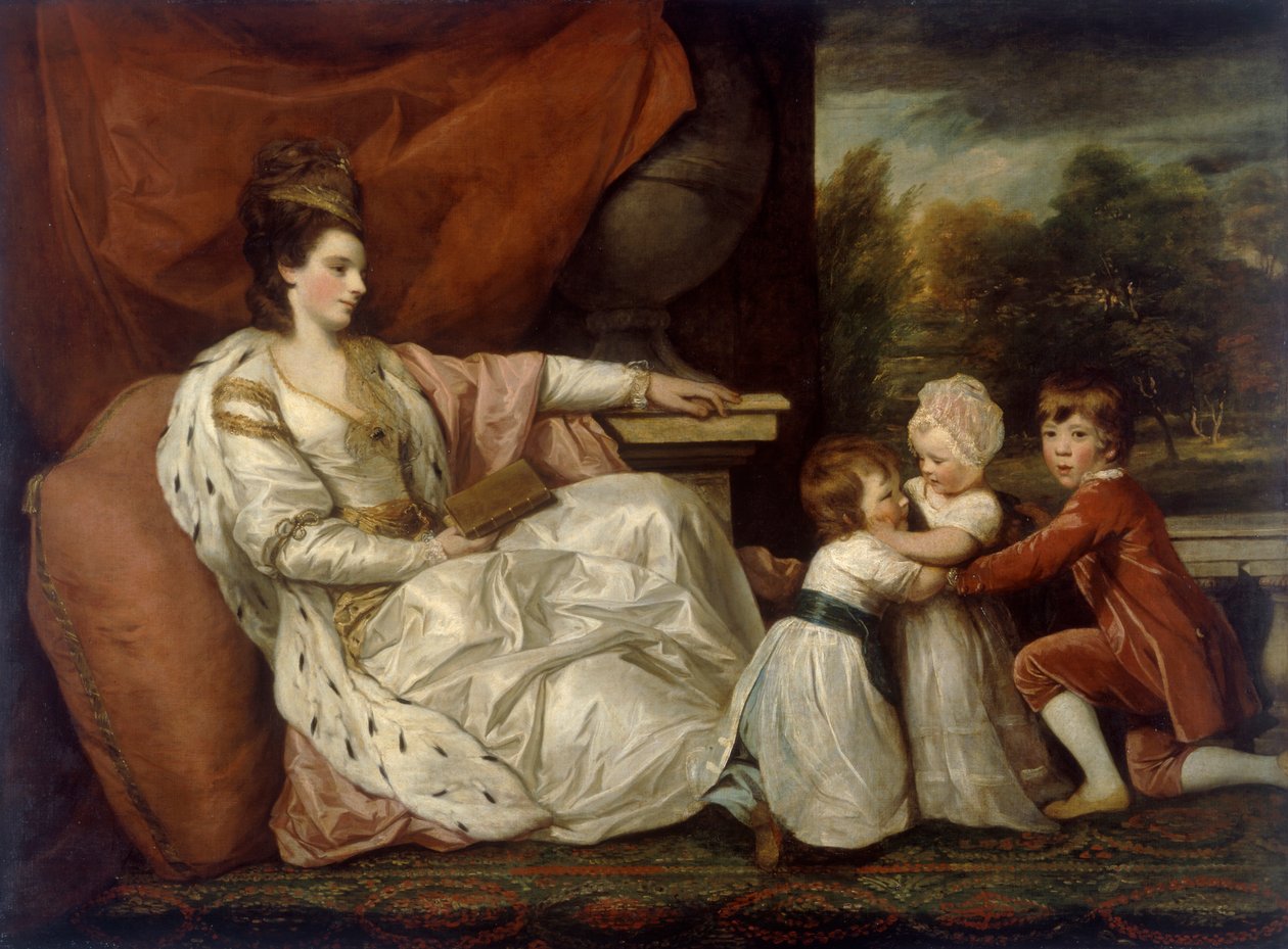 „Lady Charlotte Williams-Wynn a její tři nejstarší děti“, 1778 od Sir Joshua  Reynolds