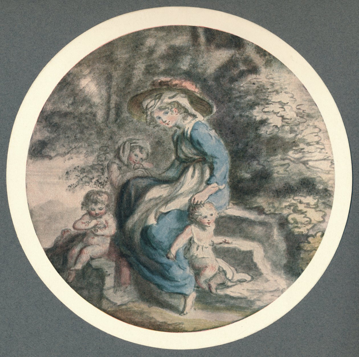 "Lady Herbert a její děti", 1903 od Lady Diana Spencer