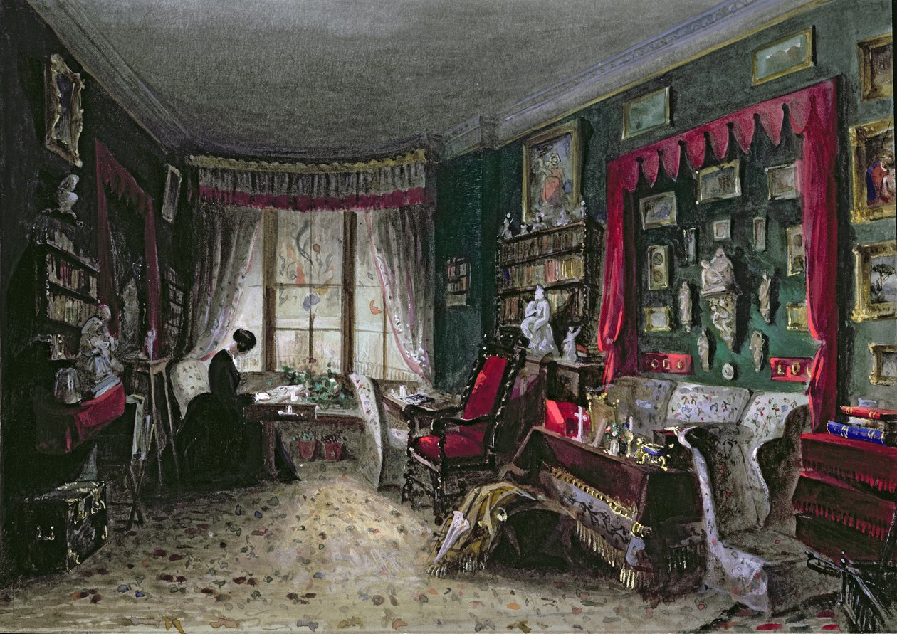Náš obývací pokoj v Londýně, 1849 od Lady Honoria Cadogan