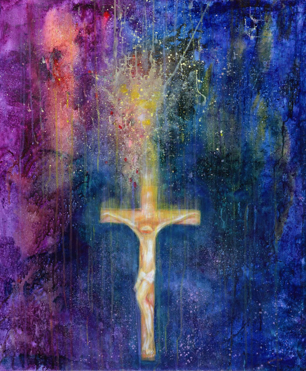 Ascension, 2000 (akryl na plátně) od Laila Shawa