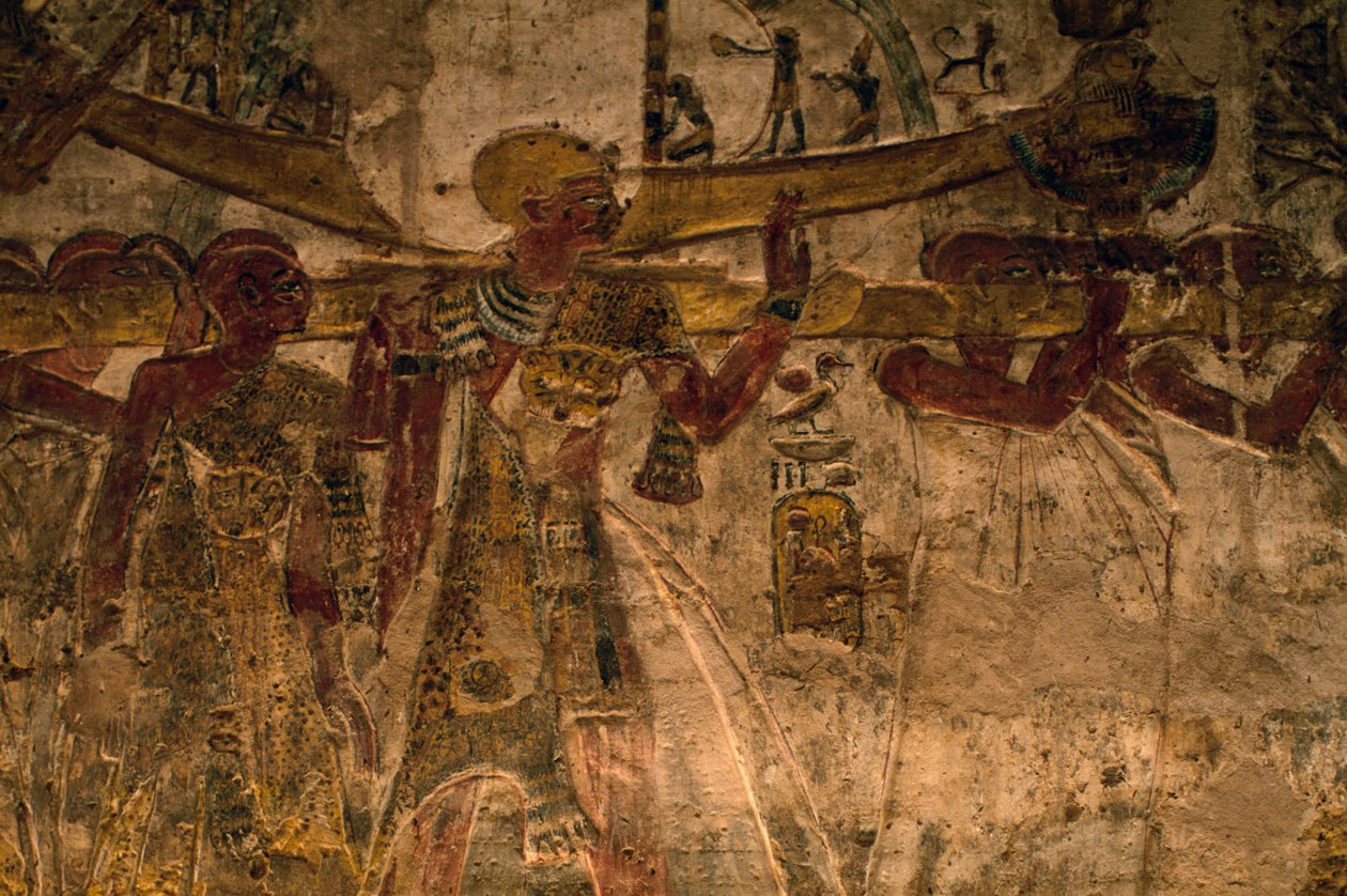 Basreliéf z chrámu v Derru, Dolní Núbie, Egypt, Egyptská civilizace, Nová říše, Dynastie XIX od Amadeo (after) Modigliani