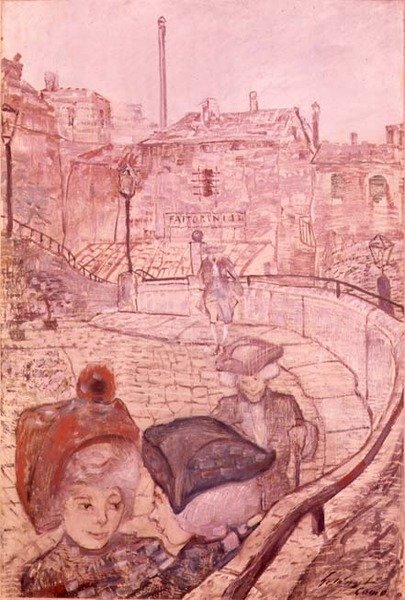 Nedělní odpoledne v Como, 1911-12 od Lajos Gulácsy