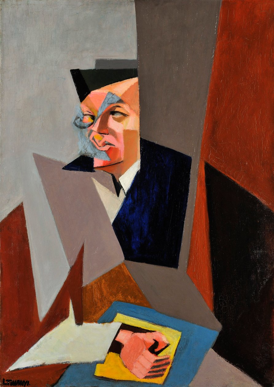 Portrét Tristana Tzary (1896-1963), Tihanyi, Lajos (1885-1938). Olej na plátně od Lajos Tihanyi