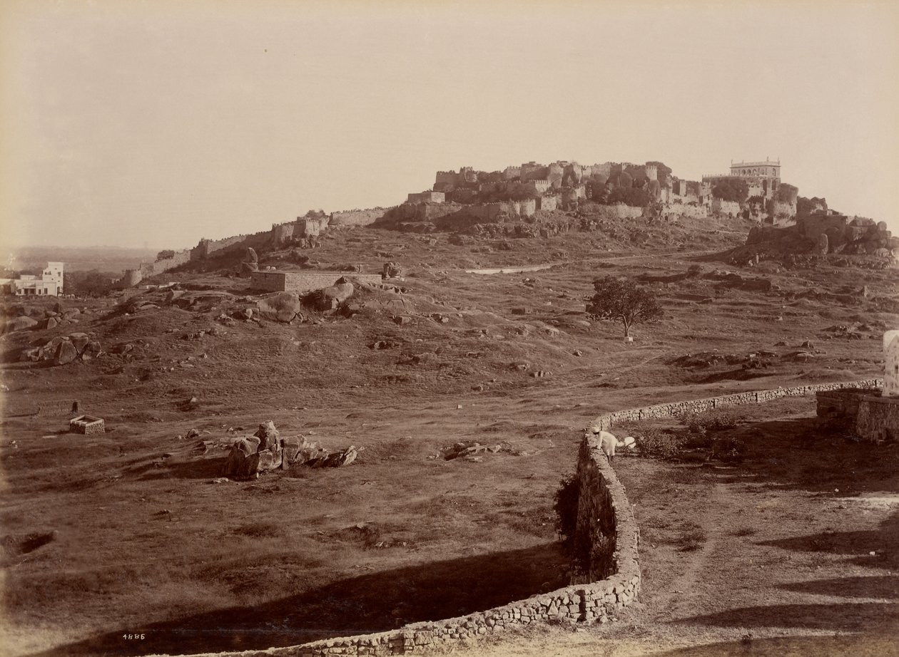 Pevnost Golconda od Lala Deen Dayal