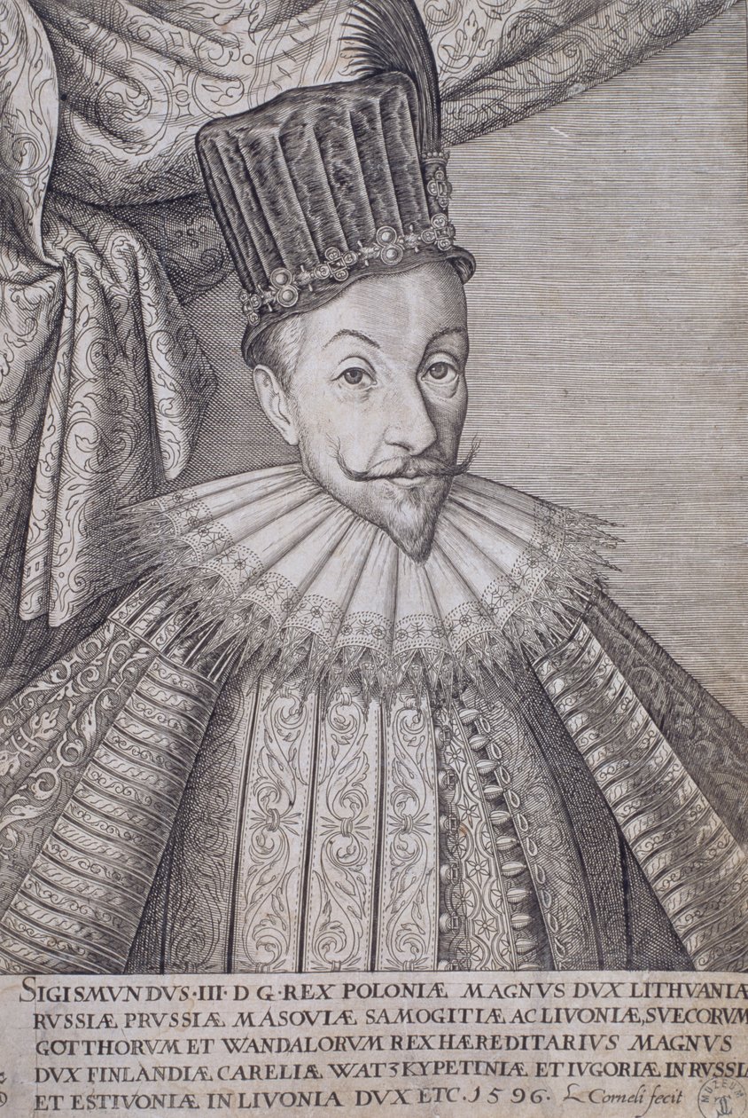 Sigismund Vasa III (1566-1632) polský král, 1596 od Lambert Cornelis