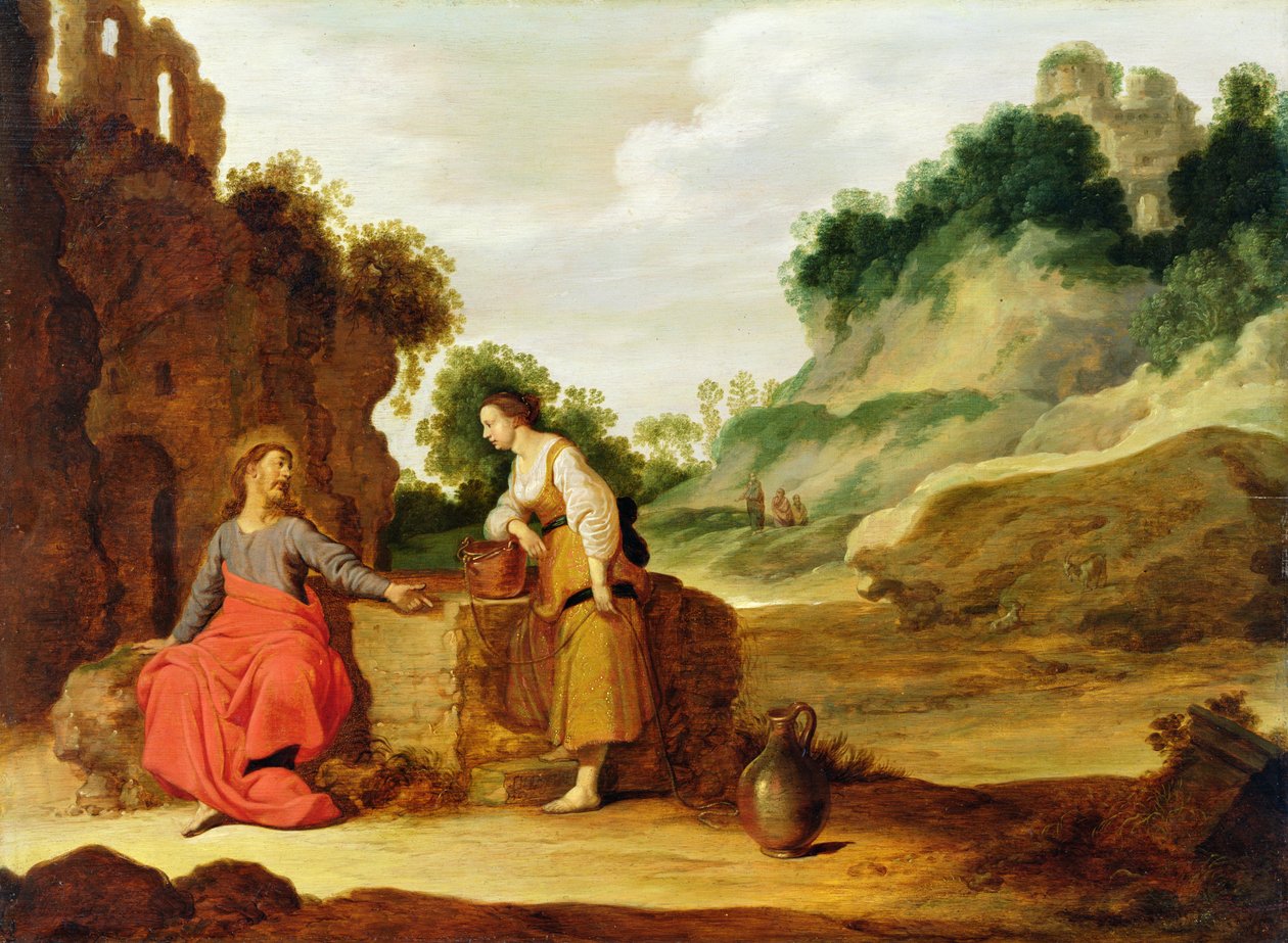 Kristus a samařská žena, 1635 od Lambert Jacobsz or Jacobs