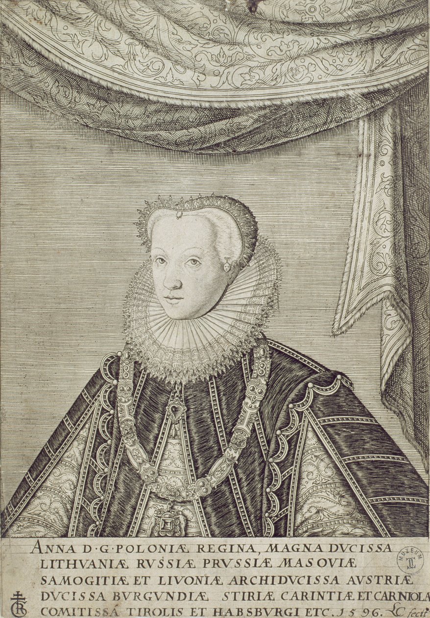 Anna Habsburská (1573-98) polská královna, 1596 od Lambert Cornelis