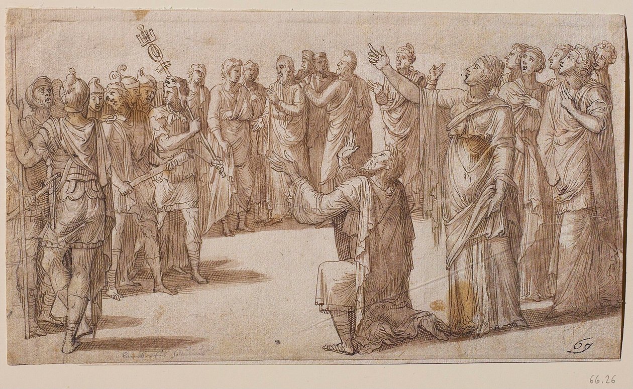 Augustus a Tiburtinská Sibyla, asi 1547. od Lambert Lombard